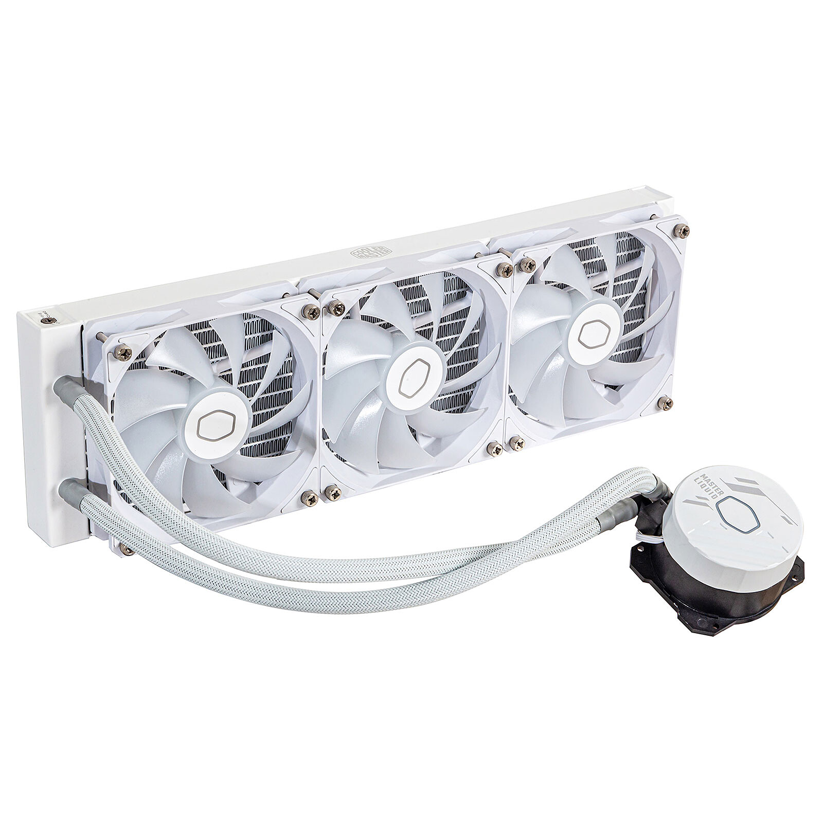 COOLER MASTER MASTERLIQUID 360L CORE ARGB – WATERCOOLING WHITE EDITION – INTEL ET AMD – 3 FAN 120 MM – Image 5