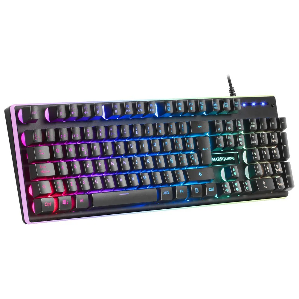 MARS GAMING MK320 – CLAVIER SEMI MÉCANIQUE – RED TECHNOLOGY- RGB – REPOSE-POIGNETS – QWERTY- NOIR – Image 4