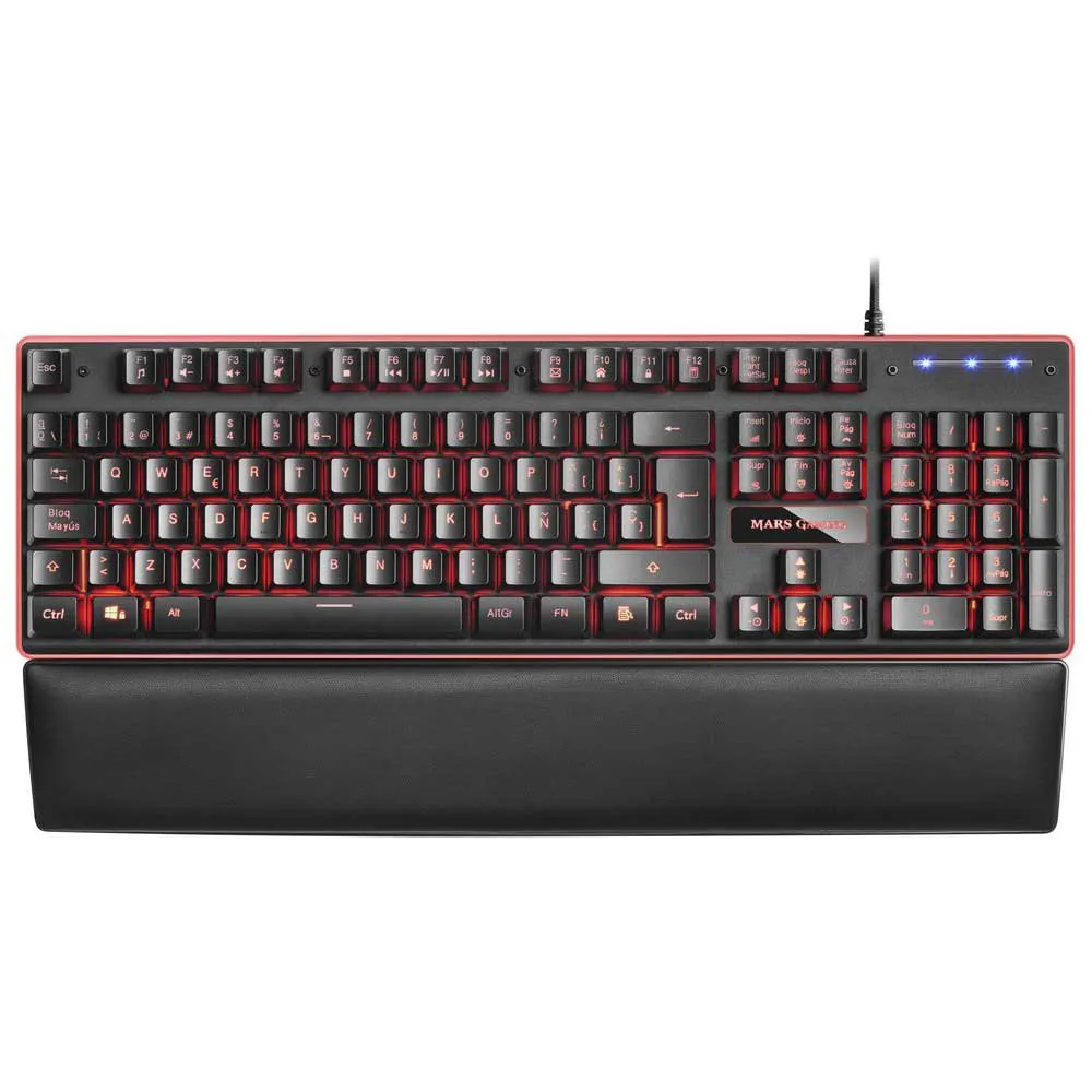 MARS GAMING MK320 – CLAVIER SEMI MÉCANIQUE – RED TECHNOLOGY- RGB – REPOSE-POIGNETS – QWERTY- NOIR – Image 5
