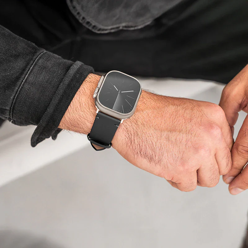 Apple Watch Ultra Bracelet en cuir Vegan – Image 9