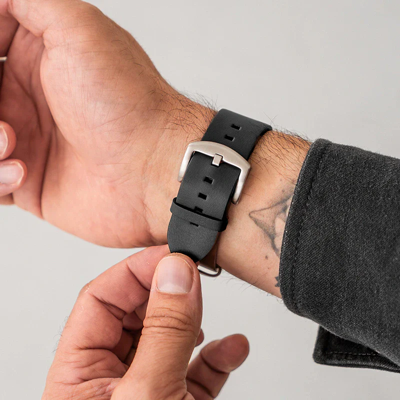 Apple Watch Ultra Bracelet en cuir Vegan – Image 4