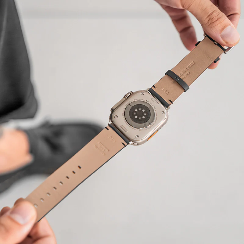 Apple Watch Ultra Bracelet en cuir Vegan – Image 7