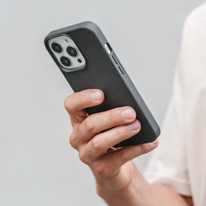 Bio Case + Fullscreen verre blindé iPhone 15 Pro noir – Image 6