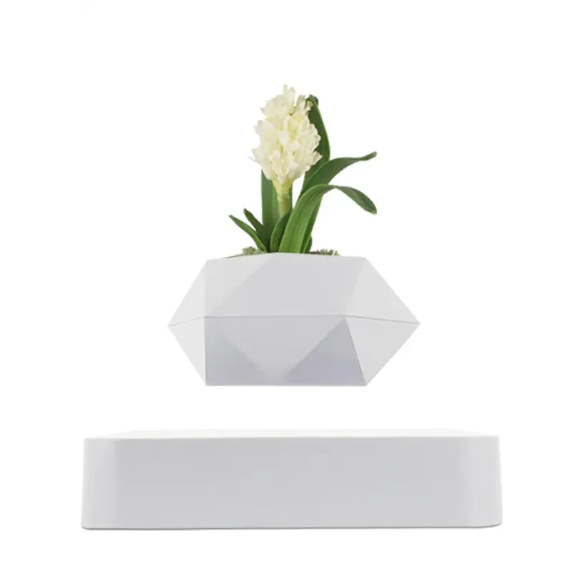 Vase Flottant Magnétique Blanc – Image 4