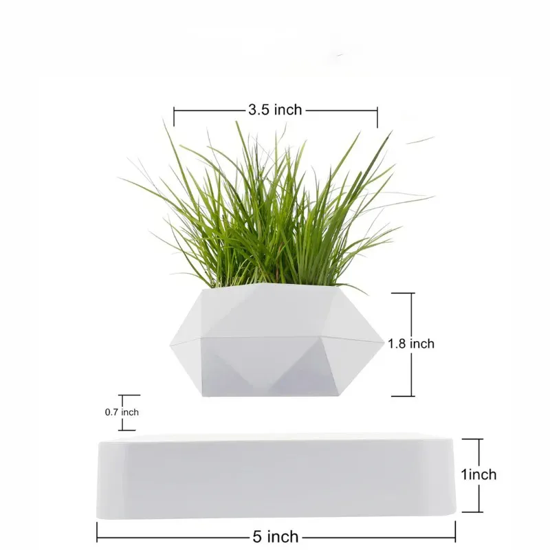 Vase Flottant Magnétique Blanc – Image 6